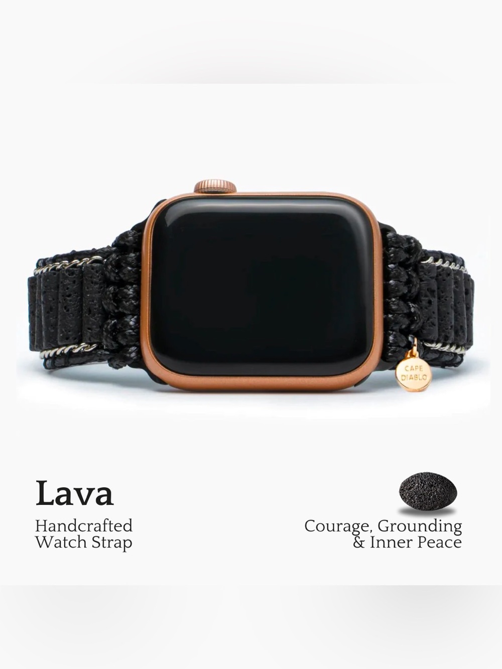 Cape Diablo Intense Lava Apple Watch Strap - Picture 6 of 12